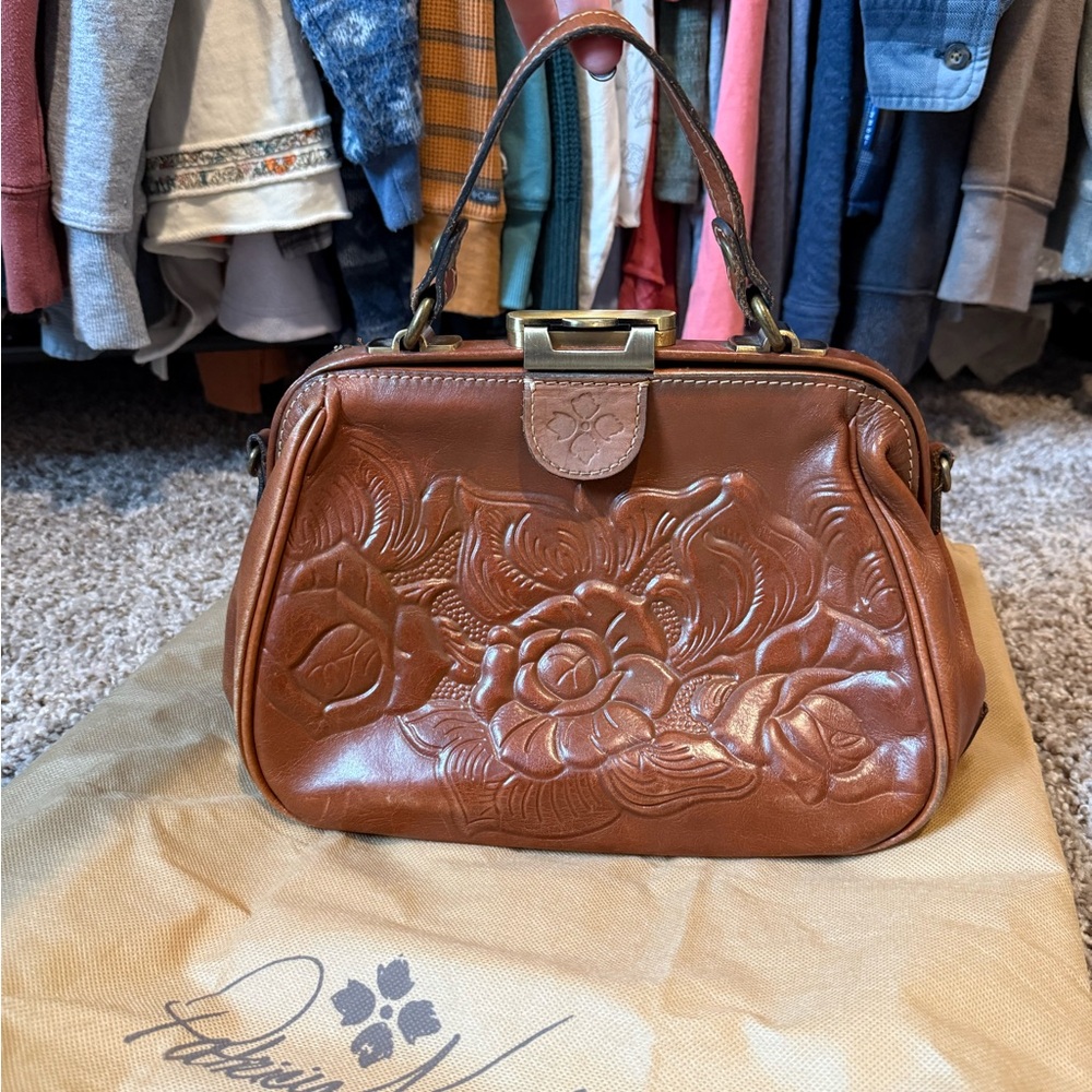 Patricia Nash Florence Tooled Rose Gracchi Bag